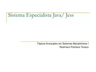 sistema especialista java jess