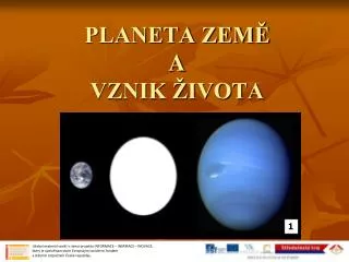 planeta zem a vznik ivota