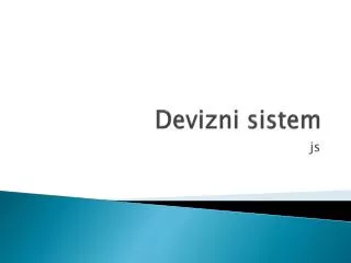 devizni sistem