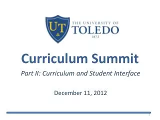 Curriculum Summit