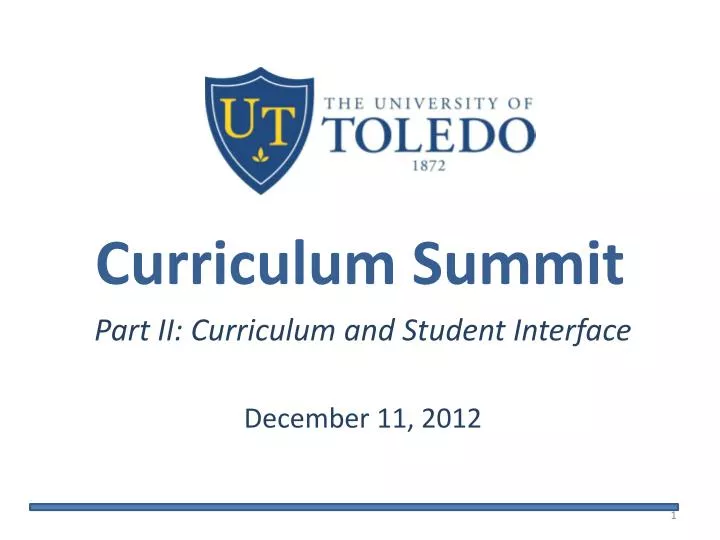 curriculum summit