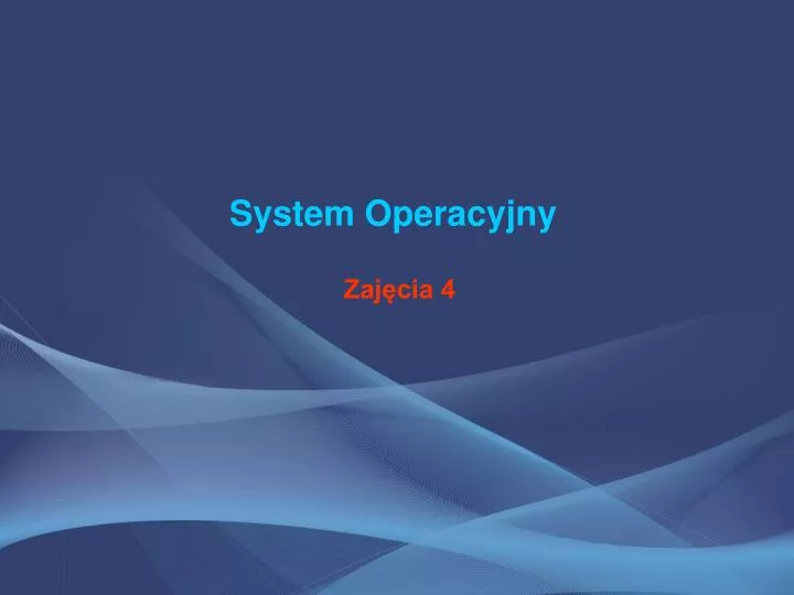 system operacyjny