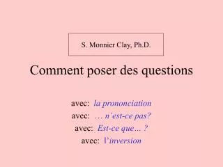comment poser des questions
