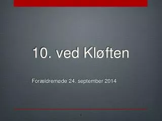 10 ved kl ften
