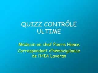 quizz contr le ultime