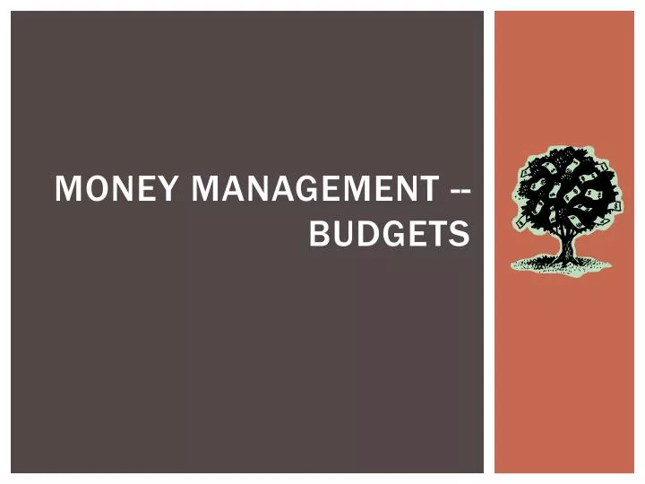 money management budgets