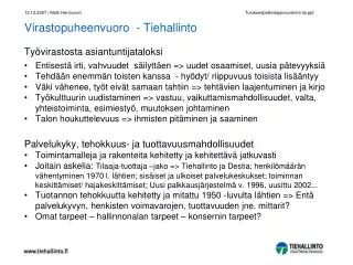 virastopuheenvuoro tiehallinto