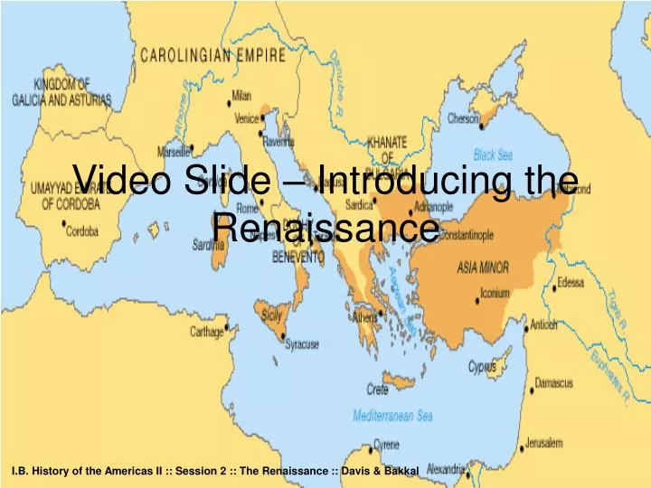 video slide introducing the renaissance