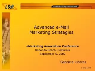 Advanced e-Mail Marketing Strategies