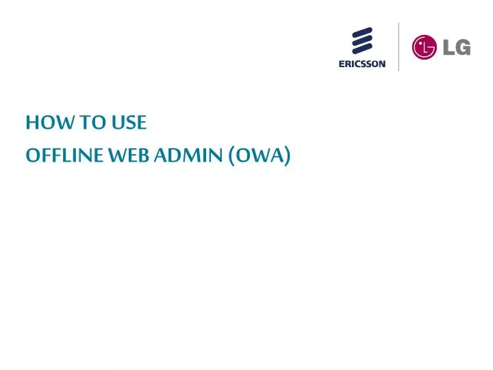 how to use offline web admin owa