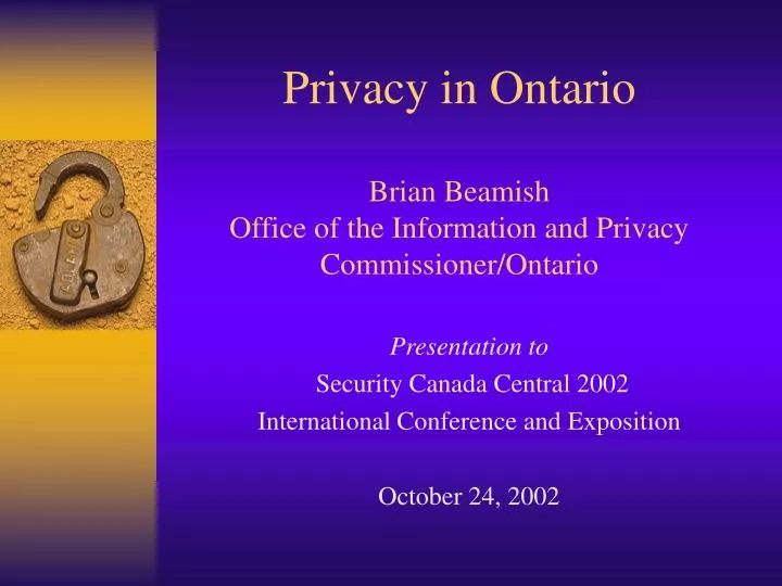 privacy in ontario brian beamish office of the information and privacy commissioner ontario