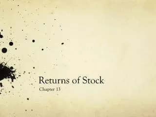 Returns of Stock