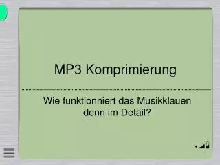mp3 komprimierung