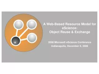 A Web-Based Resource Model for eScience: Object Reuse &amp; Exchange