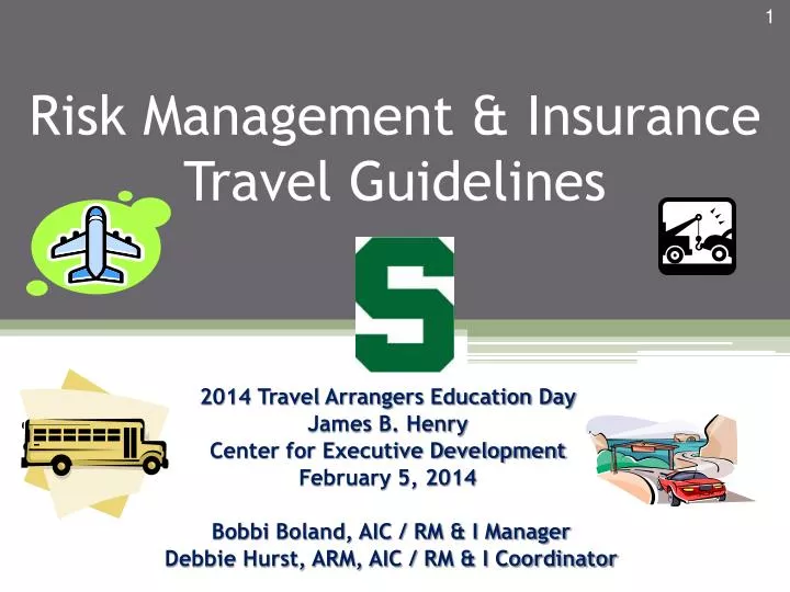 risk management insurance travel guidelines