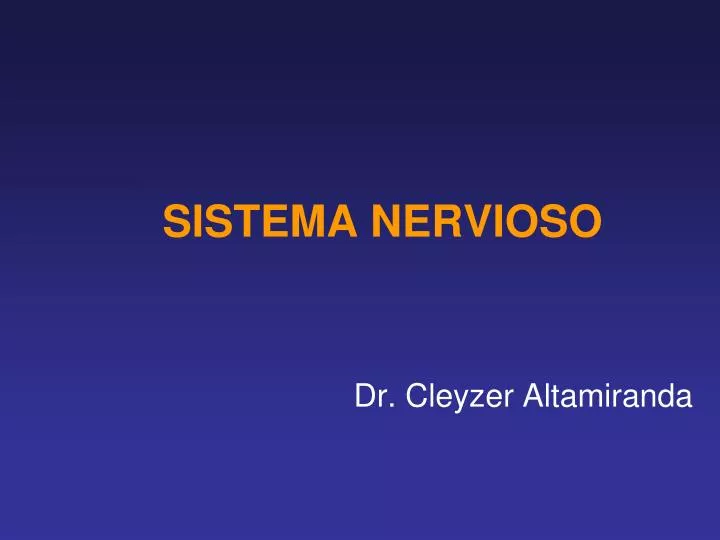 sistema nervioso
