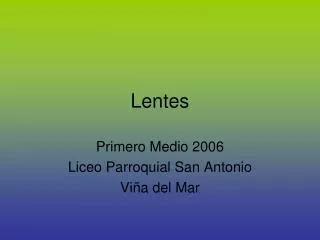 lentes