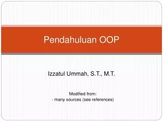 pendahuluan oop