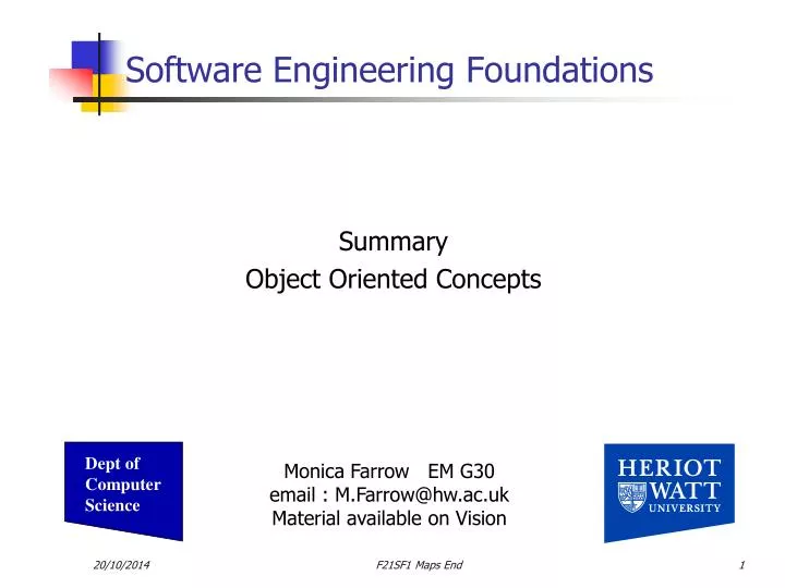 software engineering foundations