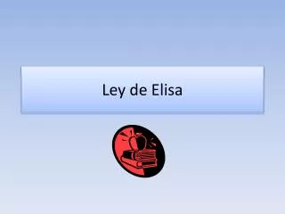 ley de elisa