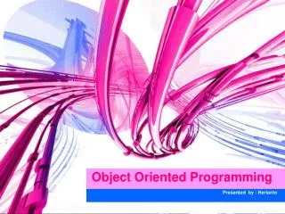 object oriented programming