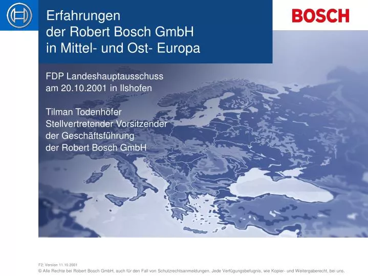 erfahrungen der robert bosch gmbh in mittel und ost europa