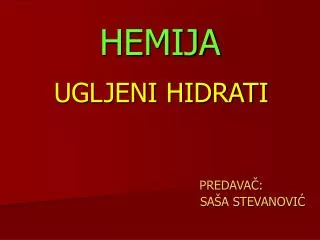 hemija