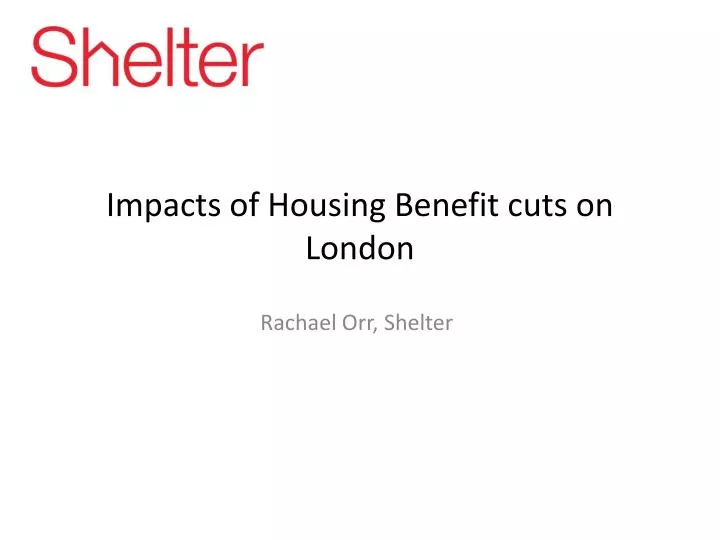 impacts of housing benefit cuts on london
