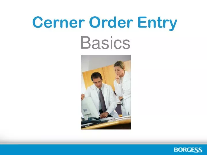 cerner order entry