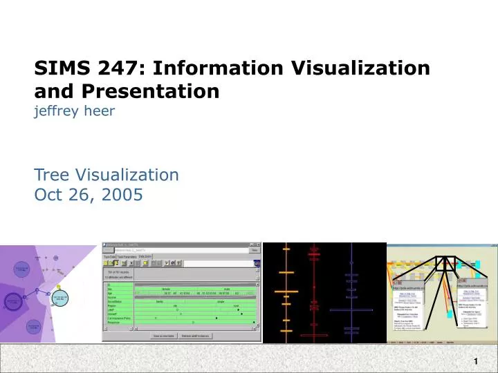 sims 247 information visualization and presentation jeffrey heer