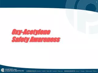 Oxy-Acetylene Safety Awareness