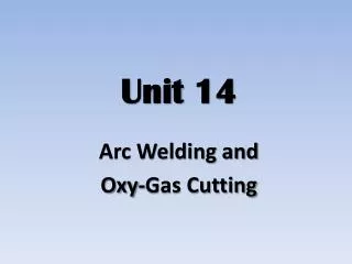 Unit 14