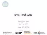 ENISI Tool Suite - slide 1