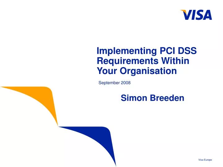 implementing pci dss requirements within your organisation