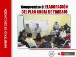 Compromiso 8 : ELABORACIÓN DEL PLAN ANUAL DE TRABAJO - slide 1