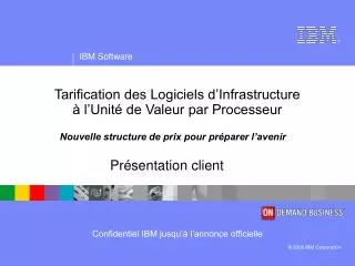tarification des logiciels d infrastructure l unit de valeur par processeur