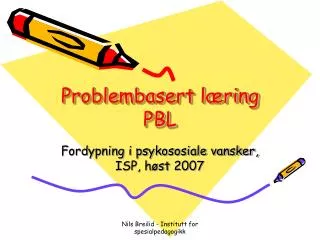 problembasert l ring pbl