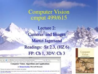 Computer Vision cmput 499/615