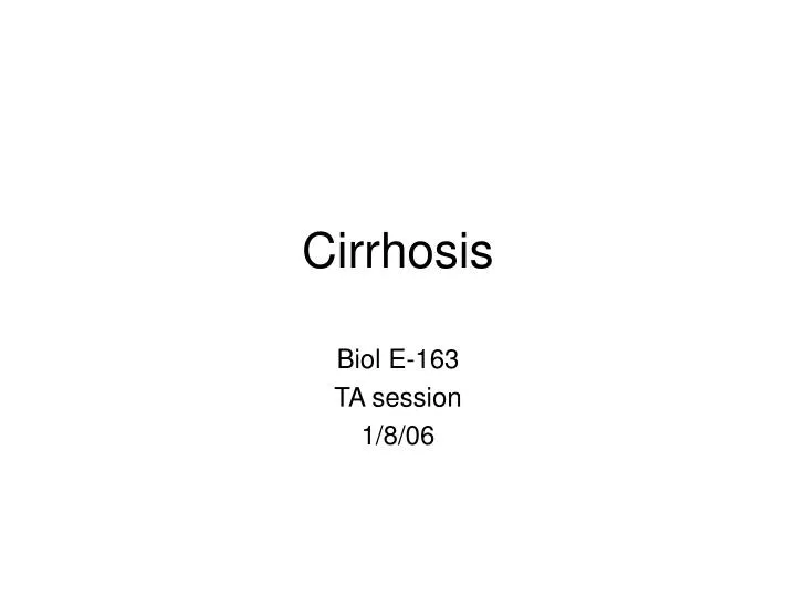 cirrhosis