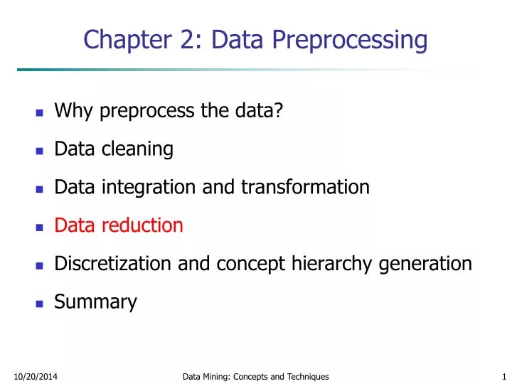 chapter 2 data preprocessing