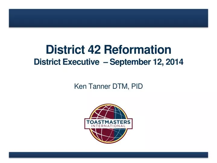 district 42 reformation district executive september 12 2014