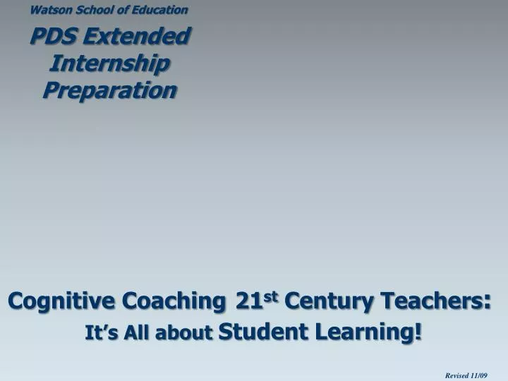 cognitive coaching 21 st century teachers it s all about student learning