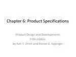 Chapter 6: Product Specifications - slide 1