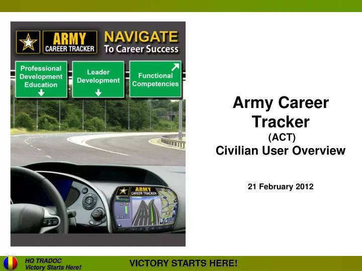 army career tracker act civilian user overview 21 february 2012