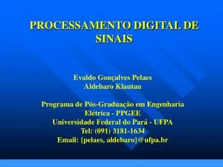processamento digital de sinais