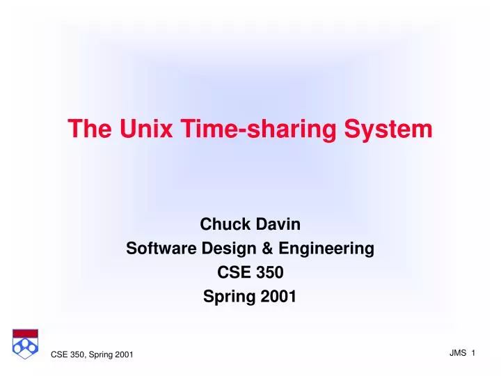 the unix time sharing system