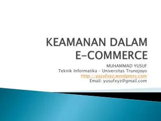 keamanan dalam e commerce