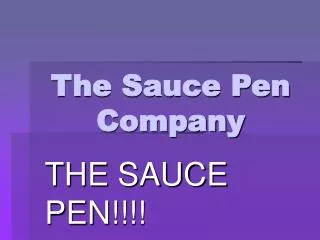 The Sauce Pen Company