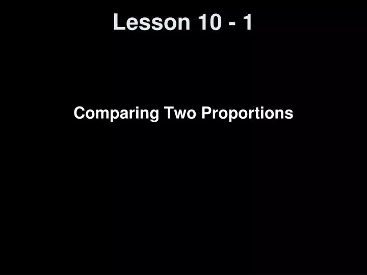 lesson 10 1