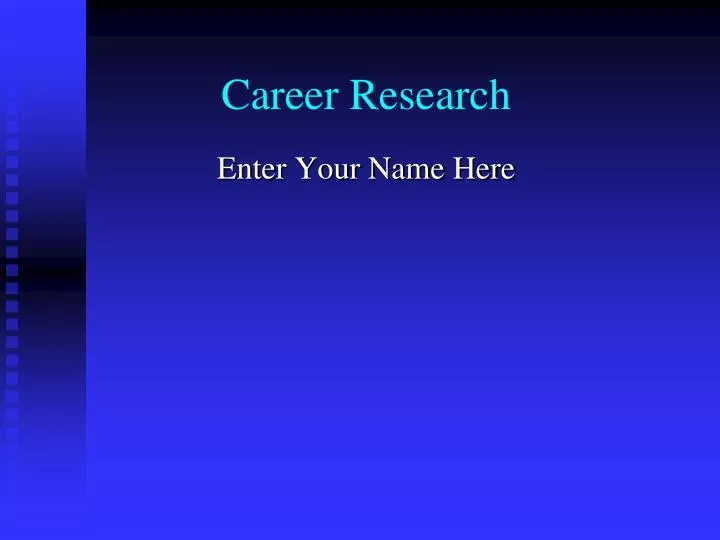 career research